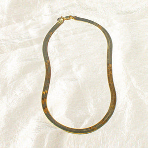 Dea Dia Bold Gold Herringbone Chain Necklace