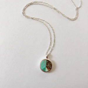 Sarah Safavi Peace Token Necklace Turquoise/Variscite