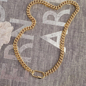 Dea Dia Carabiner Chunky Gold Chain Necklace
